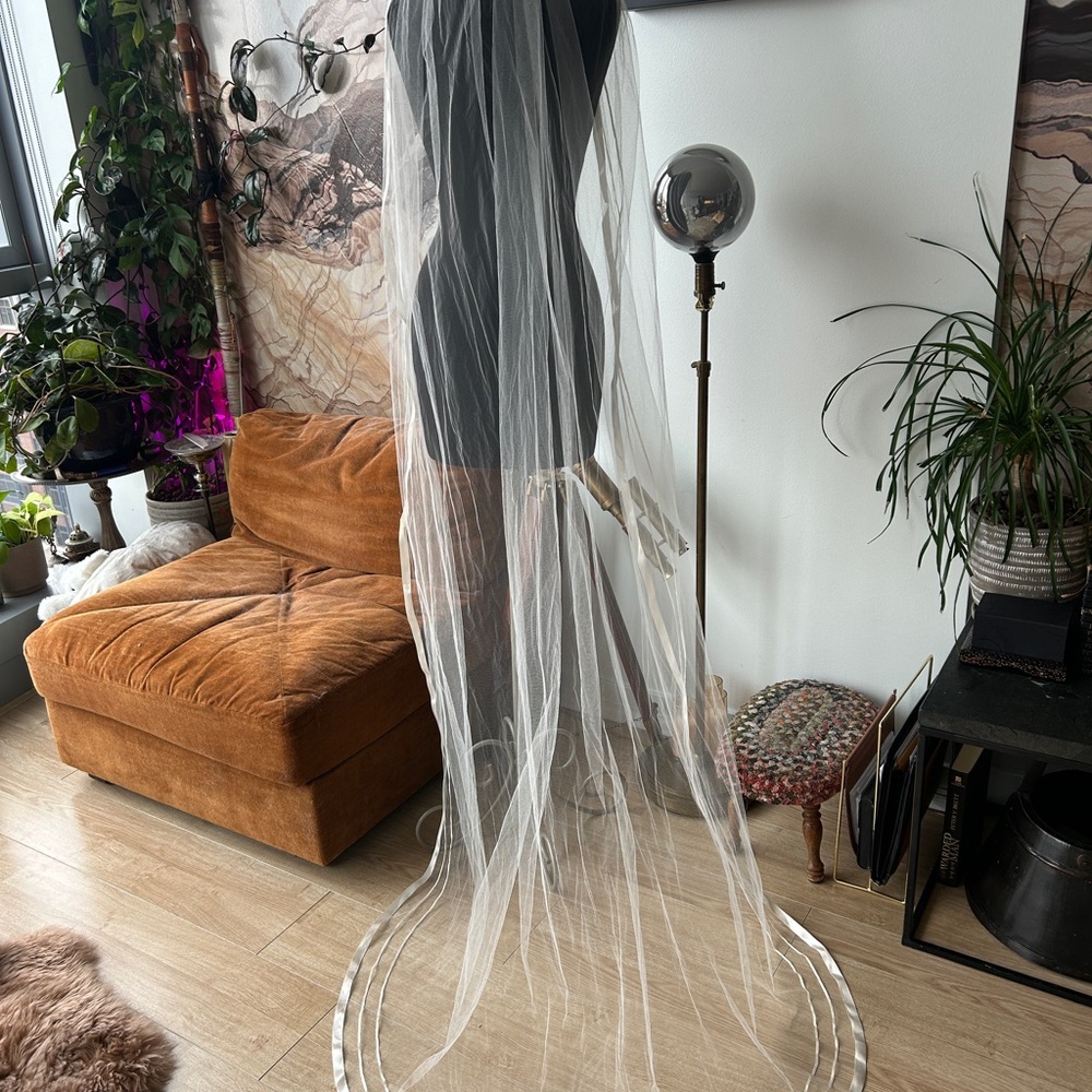 Elegant White Tulle Veil
